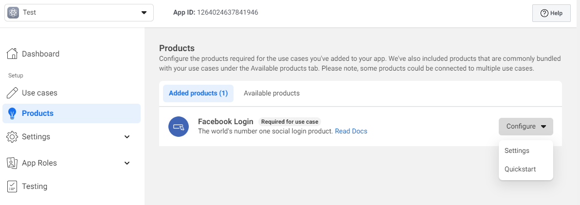 add facebook login